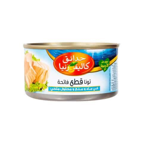 حدائق كليفورنيا لحم تونة ابيض في ماء وملح - California Garden Tuna In Water & Salt 185g